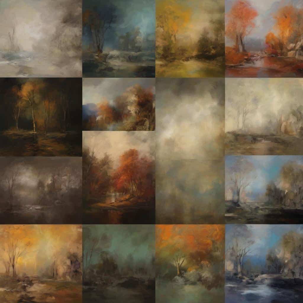 Ομορφες ρομαντικές και επαναστατικές στιγμές στην τέχνη των τοπίων.